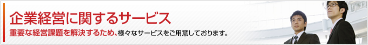 企業経営に関するサービス